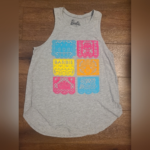 Barbie Day of the Dead Mexico Papel Picado Tank Top sz L NWOT 2021 RARE - Picture 1 of 3